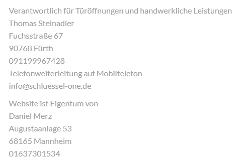 impressum wegen schutz vor spammails als grafik und sounddatei